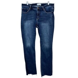 BKE Payton Dark Wash Universal Fit Mid Rise Bootcut Jeans Size 34 Tall